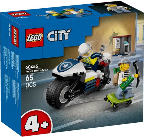 LEGO City politie achtervolging motor bouwset - 60455 speelgoed