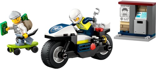 LEGO City politie achtervolging motor bouwset - 60455 speelgoed-2