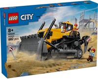 LEGO City véhicule de chantier Bulldozer Jaune - 60466 coffret de jeu