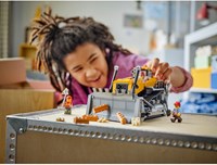 LEGO City véhicule de chantier Bulldozer Jaune - 60466 coffret de jeu-3