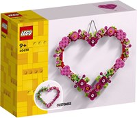 LEGO hartvormige versiering bouwset - creatief cadeau decoratie
