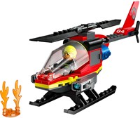 LEGO City hélicoptère de pompiers jouet - 60411 - set de construction pour enfants-2