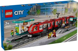 LEGO City speelgoed stadstram en station bouwset 60423 - tram speelgoed