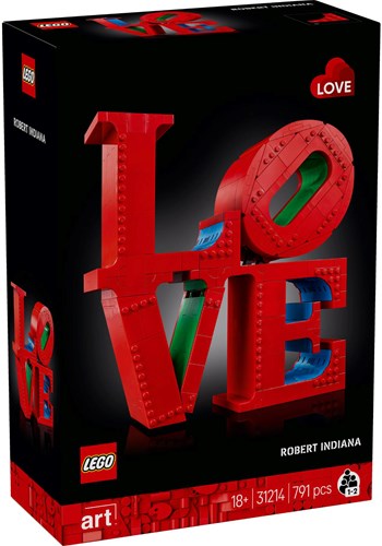 LEGO Art LOVE Popart Bouwset voor Volwassenen - Woondecoratie