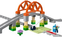 LEGO DUPLO pont ferroviaire et set d’extension rails - jouet de construction 10426-2
