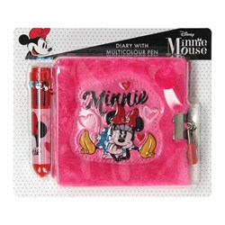 Disney journal intime Minnie Mouse avec serrure et stylo multicolore - rose A6