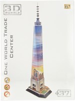 3D Bouwpakket World Trade Centre puzzel - kartonnen bouwset - 37 stukjes
