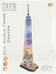 3D Bouwpakket World Trade Centre puzzel - kartonnen bouwset - 37 stukjes