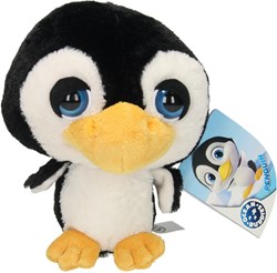 Lobbes knuffel pluche pinguïn 22cm - zachte knuffel speelgoed pinguïn