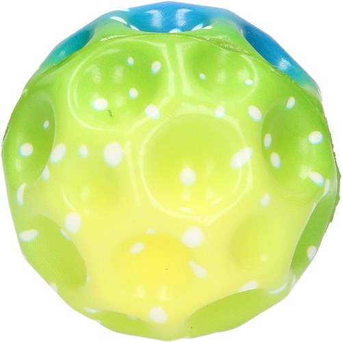 Stuiterbal regenboog speelgoed - kleurrijke stuiterbal 6,5cm hoog stuiterend-2