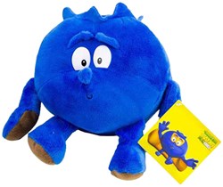 Pluche knuffel blauwe bes 25cm zacht speelgoed knuffel