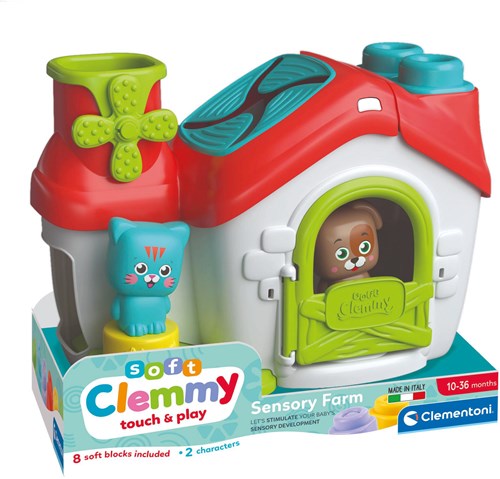 Clementoni jouet sensoriel Soft Clemmy Ferme coffret bébé