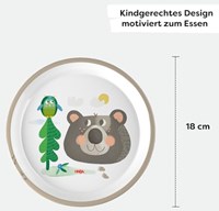 Haba kinderservies bord bos - melamine, BPA-vrij, antislip-3