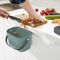 Rotho poubelle bio 3,2 litres vert plastique recyclé cuisine-3