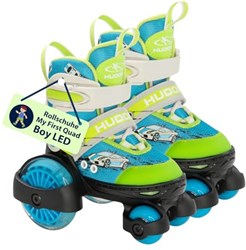 Hudora rolschaatsen LED verstelbaar maat 30-33 kinderskates