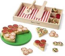 Spin Master houten pizzaset speelgoed - Melissa & Doug pizza party