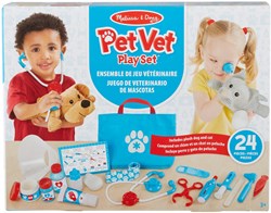 Spin Master dierenarts speelset pluche hond kat 24-delig speelgoedset