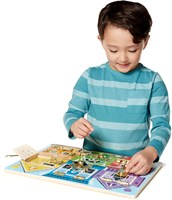 Spin Master planche d'activités en bois jouet éducatif tableau à loquets