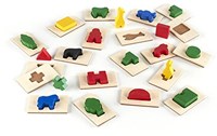 Guidecraft jeu éducatif 3D Feel & Find - puzzle en bois multicolore-2