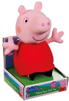Chillfactor Peppa Pig peluche poupée parlante robe rouge 20cm jouet-2