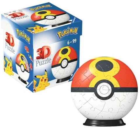 Ravensburger balle puzzle 3D Pokémon Pokéball - 54 pièces - jouet-3