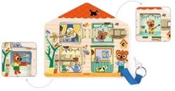 Djeco houten pedagogisch spel Cabanalock