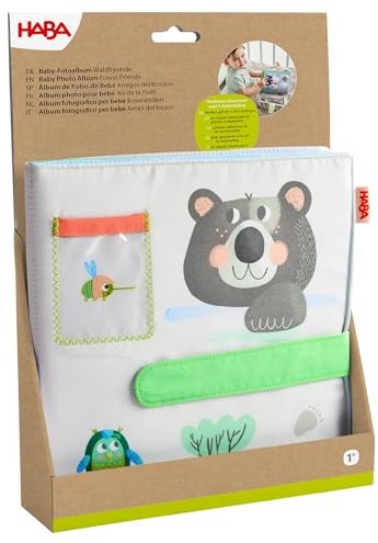 Haba baby fotoalbum bosvrienden zacht stoffenboek voor baby's