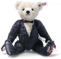 Steiff pluche James Bond Dr No musical Teddy bear, black - 30 cm