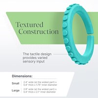 Ark Therapeutics bracelet à mâcher jouet sensoriel vert XXT très résistant-2