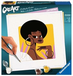Ravensburger kit peinture par numéros - portrait féminin créatif