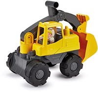 Ecoiffier pelleteuse jouet avec figurine - 35,5cm jaune