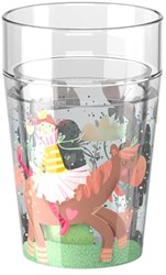 Haba gobelet à paillettes princesse cheval - gobelet enfant effet paillettes 150 ml