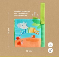 Haba stoffen boek zebra babyboek zacht speelgoed interactief Haba Stoffen Boek Zebra-3