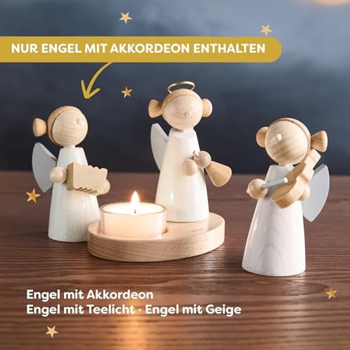 Haba engel speelgoedfiguur accordeon - decoratie cadeau-3