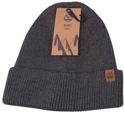 Six Peaks beanie muts grijs - warme wintermuts voor kinderen en volwassenen