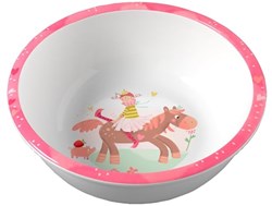 Haba bol pour enfants princesse et cheval - mélamine - rose - passe au lave-vaisselle