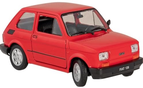 Goki speelgoedauto Fiat 126 schaalmodel 1:24 multicolor