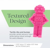 Ark Therapeutics collier à mâcher sensoriel robot gris clair pour enfants-2