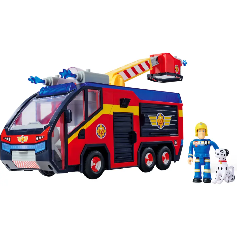 Simba brandweerauto speelgoedvoertuig met licht en geluid 32 cm