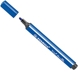 STABILO Trio Scribbi - ergonomische viltstift - onverwoestbaar door meeverende punt - blauw