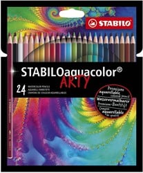 Stabilo aquacolor premium aquarel kleurpotlood ARTY etui 24 kleuren