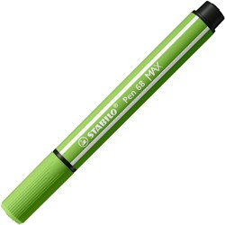 STABILO feutre Pen 68 MAX à pointe biseautée épaisse couleur vert clair