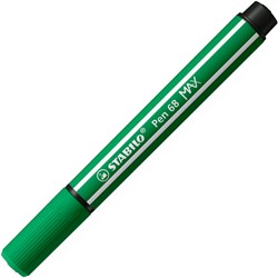 STABILO feutre Pen 68 MAX à pointe biseautée épaisse vert émeraude créatif