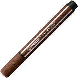 Stabilo feutre Pen 68 MAX à pointe biseautée épaisse marron - dessin créatif