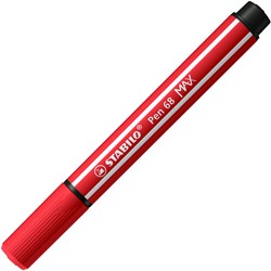 Stabilo feutre Pen 68 MAX - pointe biseautée épaisse - rouge carmin - créatif