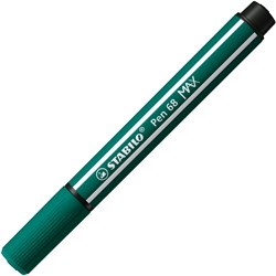 Stabilo feutre Pen 68 MAX à pointe biseautée épaisse vert turquoise