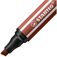 Stabilo feutre Pen 68 MAX avec pointe biseautée épaisse couleur sienne-2
