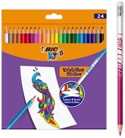 BIC Kids Evolution Uitgumbare Kleurpotloden, 24st.-2