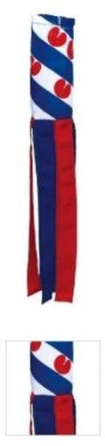 Manche à vent cerf-volant Friesland 150 cm bleu jouet d'extérieur polyester