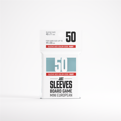 Asmodee kaart sleeves Mini European 50 stuks voor bordspellen Ruby-3